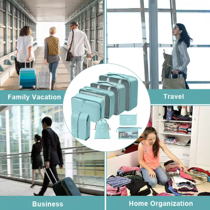 9-in-1 Travel Bag Pouches